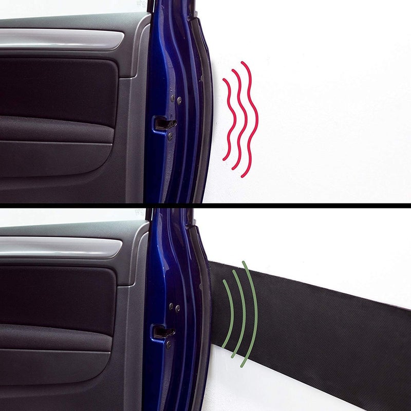 GUEQUITLEX Car Door Protector Bump Body Guard,1/4" Sectional Foam Sticking Garage Wall Parking Protector Collision Avoidance Waterproof Foam Protector Wall Corner Protecting Your Car Doors (2 Pack) - Image 4